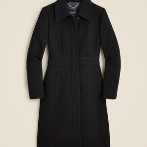 J.crew Lady Coat Black NWOT small mark check photo